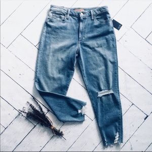Joe’s high rise cropped jeans